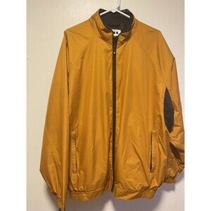 FootJoy Dryjoys Orange Jacket Mens XL Tour Collection Golf Rain Wind Full Zip